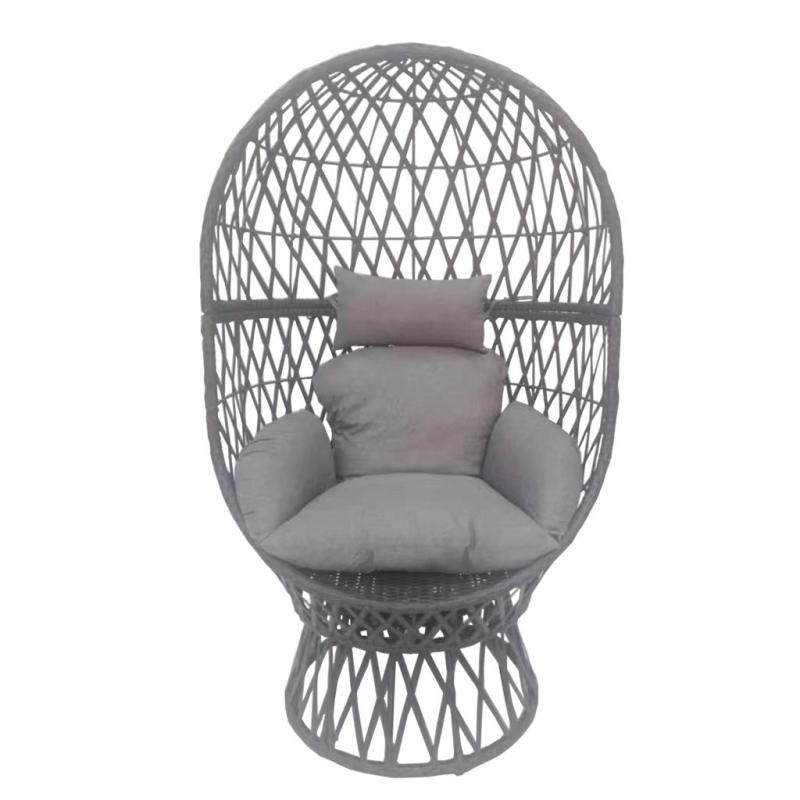 YOHO High Quality Egg Rattan Chair Outdoor Garden Single Chair Patio Leisure Rattan Egg chair with stand for adults/teenagers