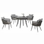 Leisure Patio  Outdoor dining table set garden furniture  5 pcs rope woven  chair set
