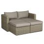 YOHO L Shape Rattan Dining Set Patio Outdoor Rattan Furniture Garden Rattan sofa set