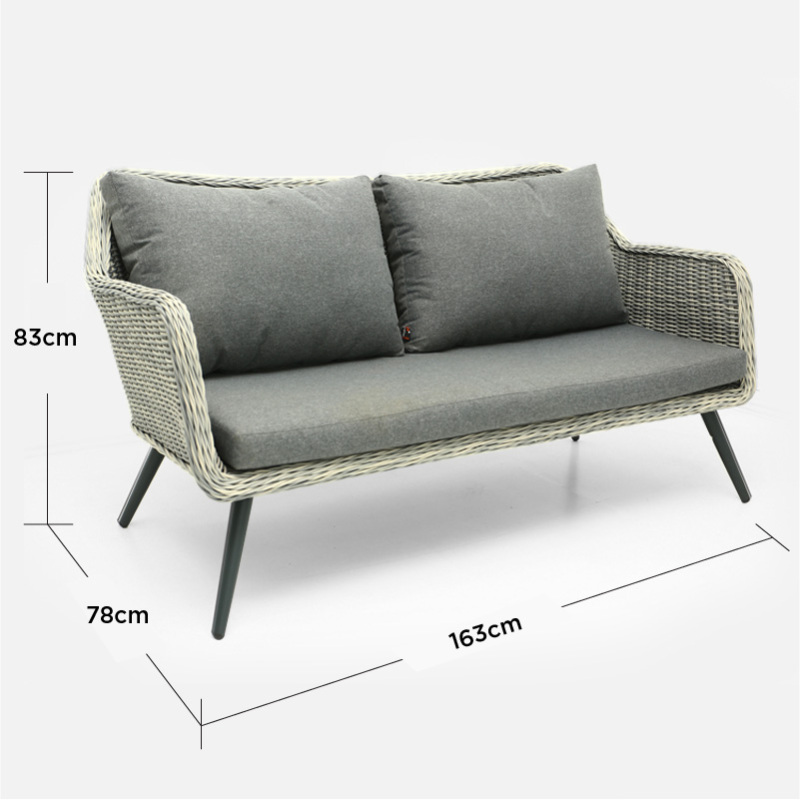 Outdoor Garden Luxury Rattan Furniture 4pc Sofa Set with Cushion Patio Furniture Set Modern Outdoor Furniture Set 1pc/carton