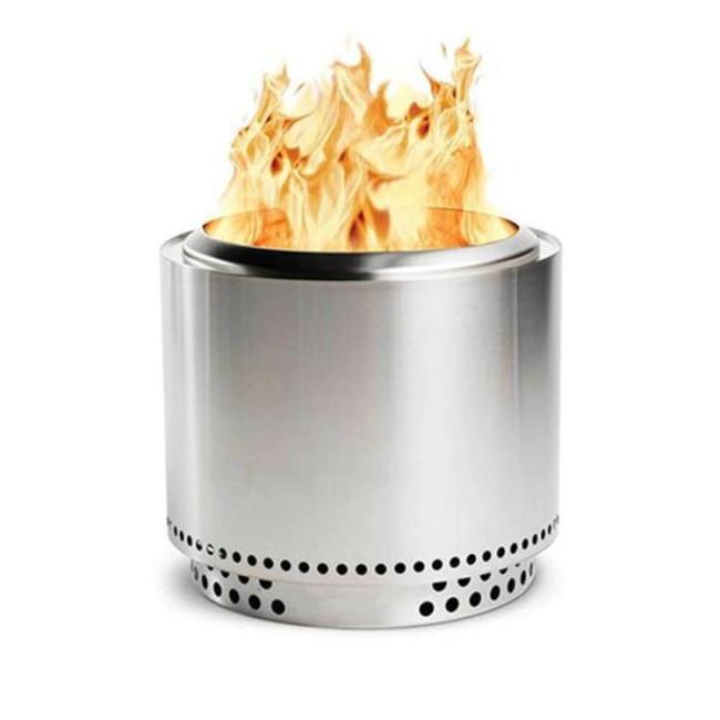 Outdoor Stainless Steel Stove Round Wood Burning Fire Pit