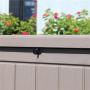 YOHO Hot Sale Outdoor New Design PP Plastic Locker Garden Decoration Plastic High Capacity Shoe/Toy/Pillow/Tool Storage Box