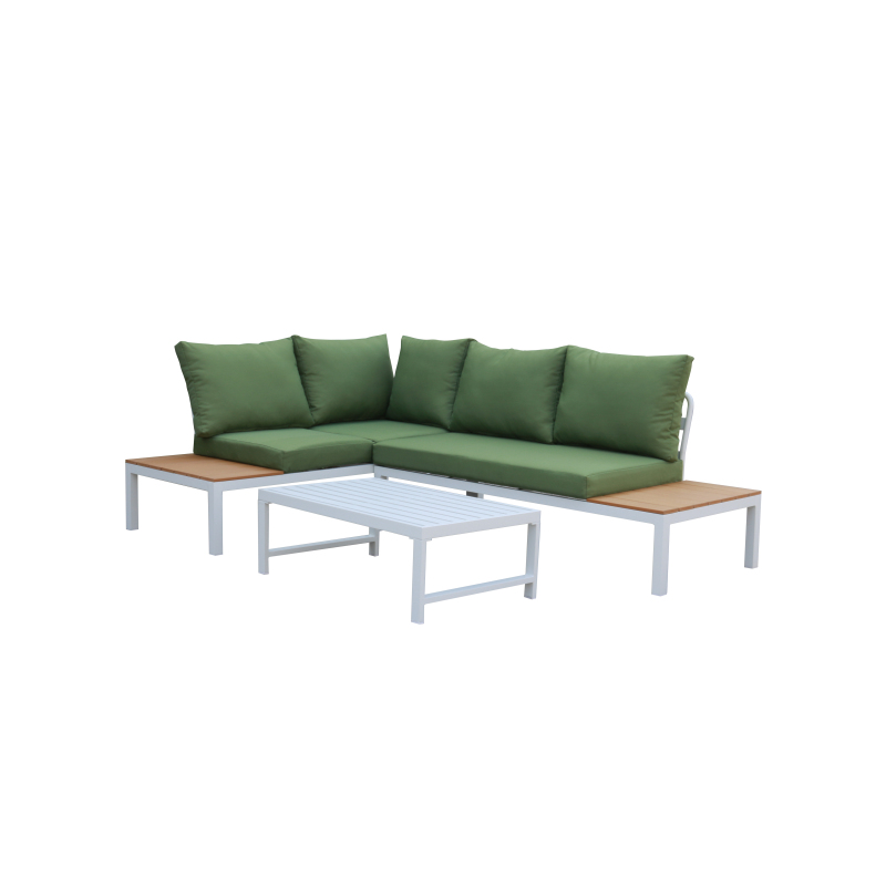 New Design Aluminum frame Furniture Outdoor Patio  Multi-function L-shape Sofa