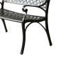 High quality classical style full KD outdoor extrude aluminum garden patio bench
