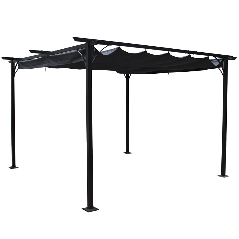 YOHO High Quality Outdoor Pergola Movable type sunshade Roof, garden arches arbours pergolas outdoor gazebo