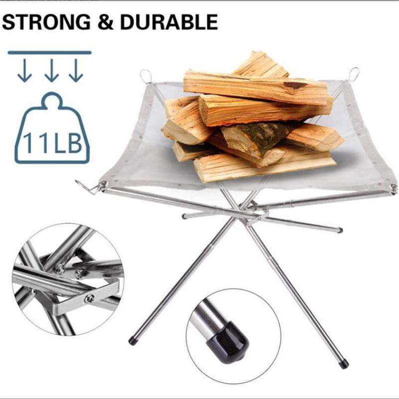 Portable Camping Backyard Outdoor Garden BBQ Grill wood Burning Charcoal fire burning stove