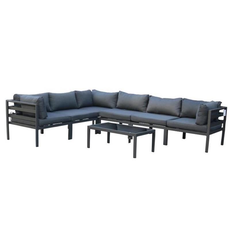 outdoor aluminum furniture royal furniture sofa set and table set garden dining