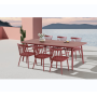YOHO Luxury Modern Outdoor Dining Table set Garden Patio All Weather Restaurant table and chairs Aluminum Patio Dining Set
