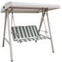outdoor two seat metal steel swing chair