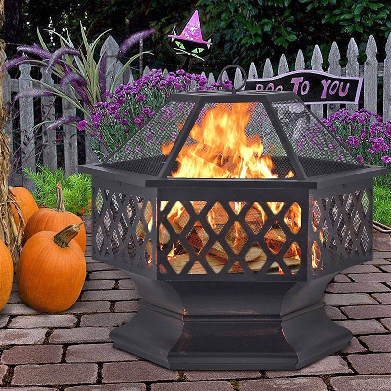 Outdoor Hot Selling Rectangle Gas Fireplace Stone Gas Fire Pit