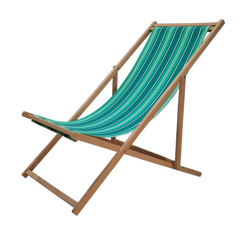 Wholesale foldable wooden lounge portable folding reclining beach deck chair camping outdoor furniture