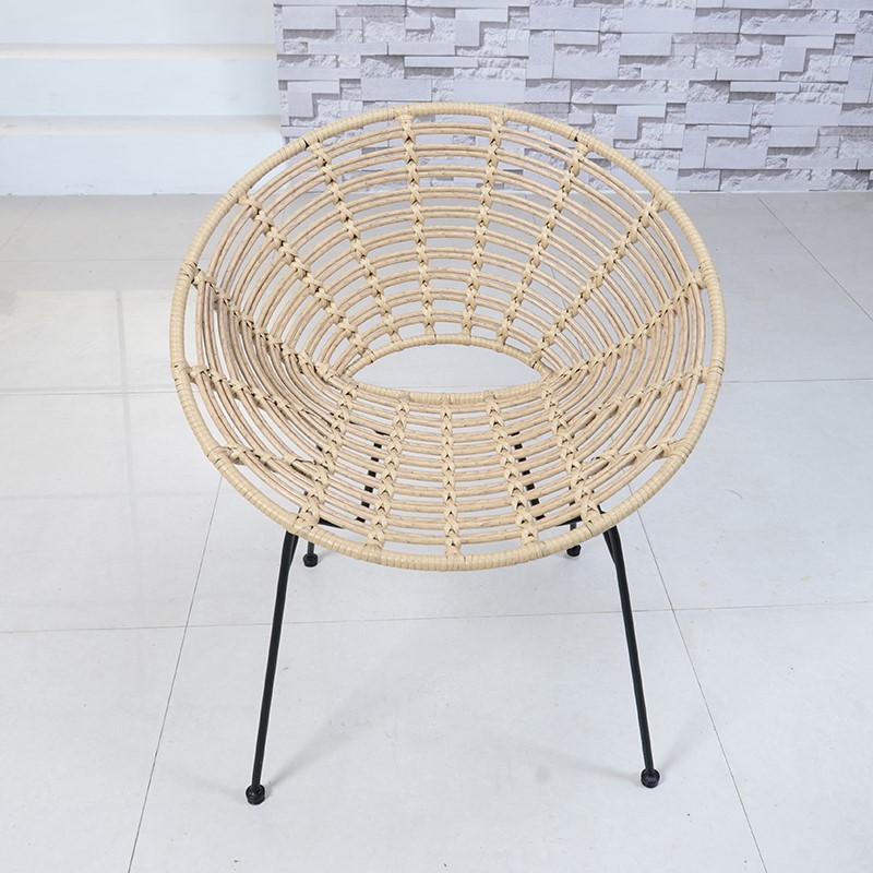 Modern Patio Chaise  Rattan Wicker Dining Chairs Outdoor Garden Chair Sectional Sofa Chair