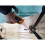 Outdoor garden rectangle beer hoolder wooden folding beer table set