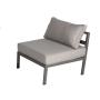 YOHO Outdoor Garden Furniture Aluminum Sofa Set simple design modern sectional conversation sofa set