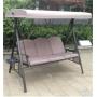 Outdoor patio swing chair hanging garden swing chairs set three seat metal swing for adult