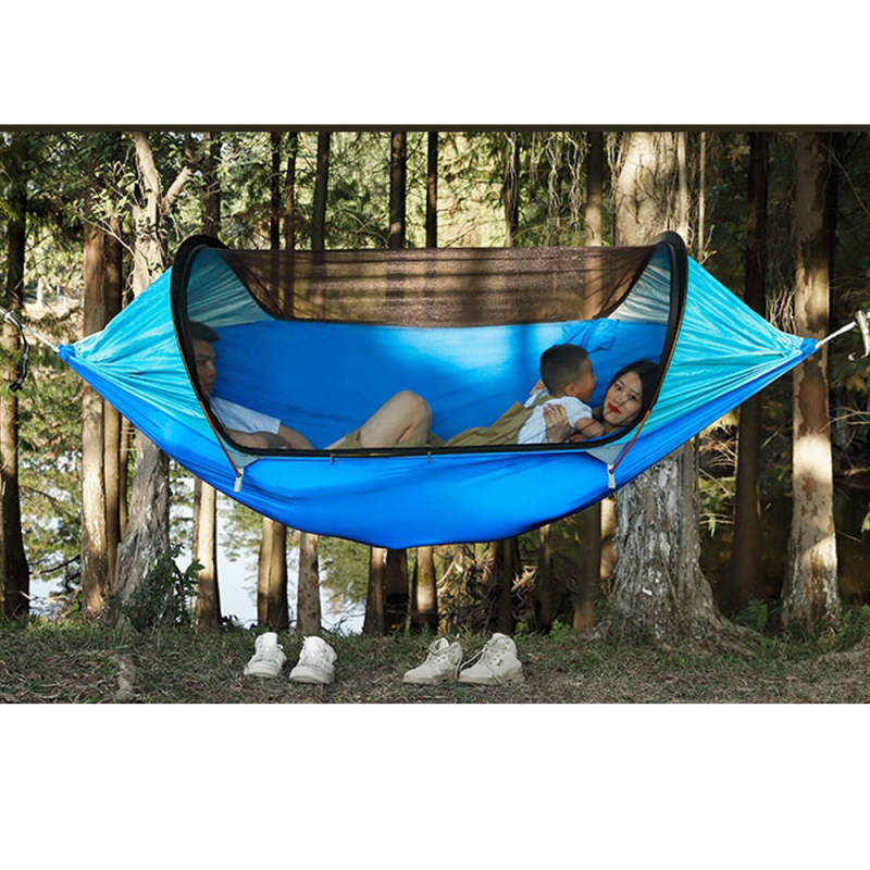 Amazon Hot Sell hammock with screen net Portable Outdoor Tree Hammock With Mosquito Net