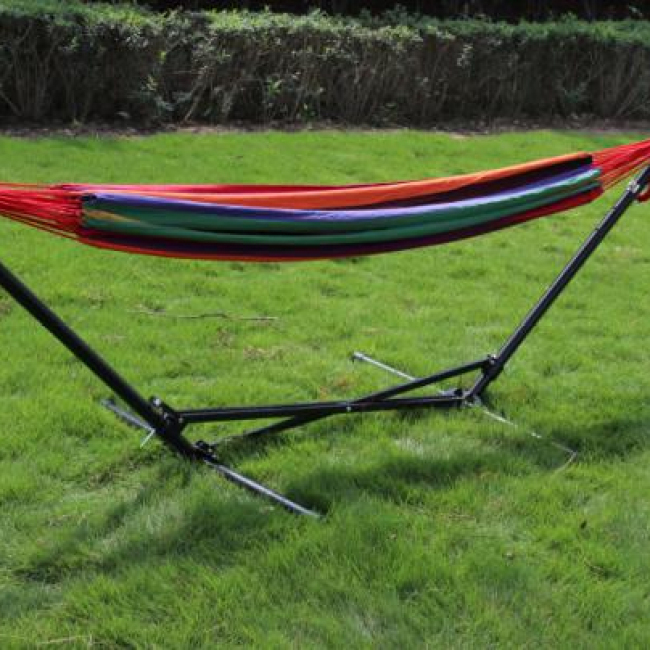 Camping foldable and adjustable extensive hammock with stand