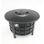 Yoho High End Outdoor Gas Fire Pit Table Patio Industrial Style Cast Aluminum Fire Pit Fireplace Smokeless Heater Fire Pit Table