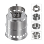 Portable Stainless Steel Wood Burning Stove outdoor Camping Stove