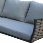 UV  resistance oval rattan sofa set outdoor OEM  plastic rattan sofa for garden