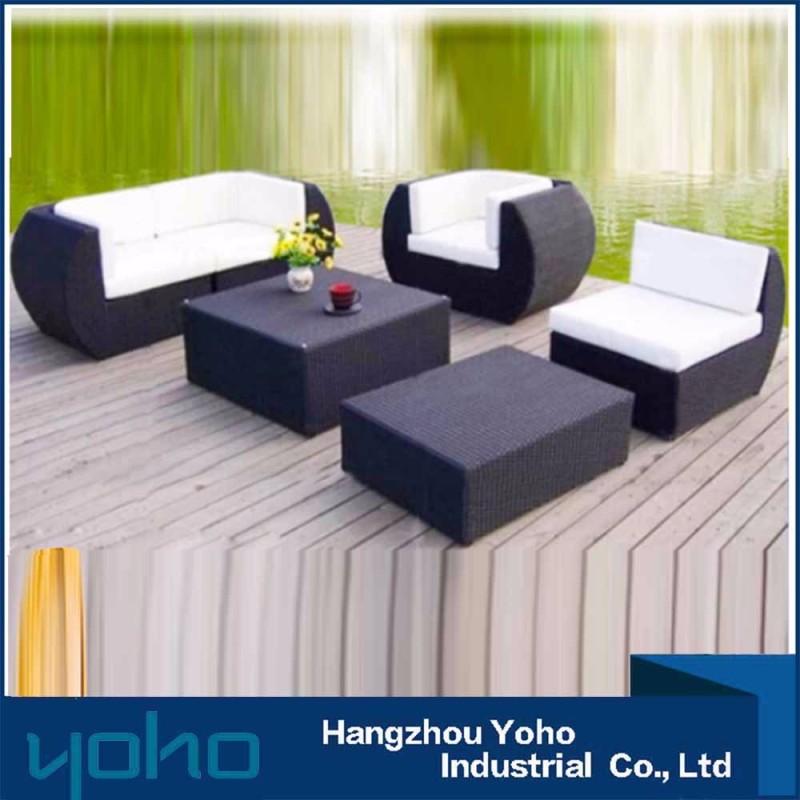 Modern Design Patio Garden Furniture Outdoor 5pc Rattan Wicker Sofa Set with Canopy Leisure Outdoor PE Wicker,rattan / Wicker
