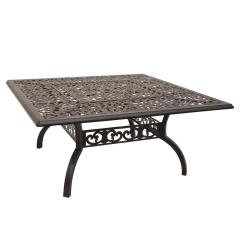 YOHO Outdoor Garden cast aluminum Dining table set  logo customized sectional dining set