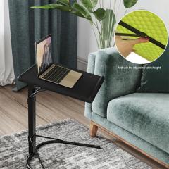 YOHO Wholesale Folding Adjustable Office computer table Personal Use Teleworking Side Table With Slot with stand