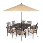 Outdoor Furniture outdoor Cast Aluminum Patio Garden 7pc Dining Set