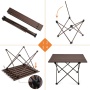 Outdoor  Garden Aluminum Folding Table Wood Folding Camping Table
