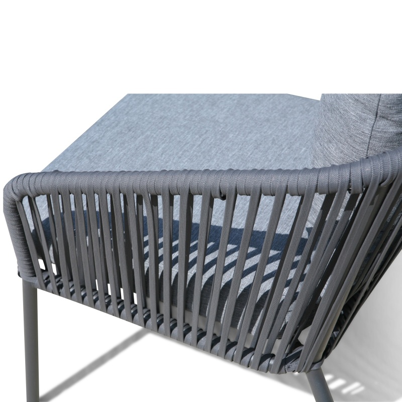 Modern Outdoor  aluminum Furniture 4pc Conversation Set