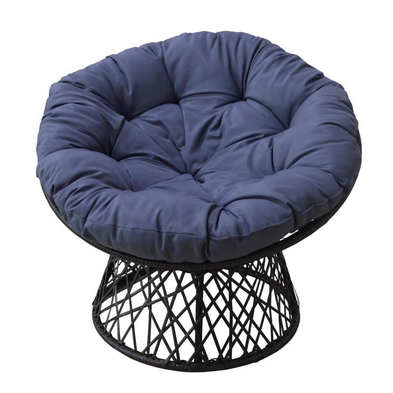 Wicker Synthetic Egg Chair Sets Apple Shape Rattan Stand Chair