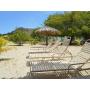 YOHO Hot Sale Outdoor Garden Aluminium sun bed Alloy Frame White/Colorful PVC Belt beach chaise lounge Sun Loungers