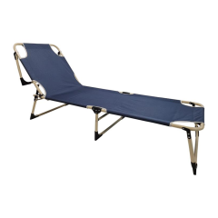 Outdoor metal furniture folding sunlounger beach sunbed garden steel foldable beach sun lounger chair