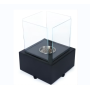 YOHO Indooe Ethanol Table Top Fire pit bio ethanol burner fireplace Indoor easy carry warming Fire Pit with glass cover