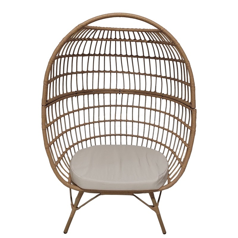 YOHO High Quality Egg Rattan Chair Outdoor Garden Single Chair Patio Leisure Rattan Egg chair with stand for adults/teenagers