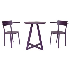 Yoho Wholesale Outdoor Bar Table Iron Mental 3 PCS Garden Bistro Set