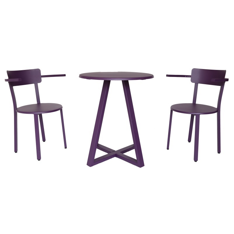 Yoho Wholesale Outdoor Bar Table Iron Mental 3 PCS Garden Bistro Set