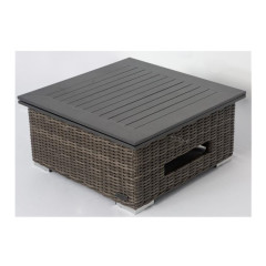 Height adjustable table patio garden outdoor aluminum rattan coffee table sofa set tea table