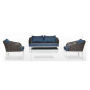 New model patio furniture sofa sets conversation loveseat chair set rope outdoor furniture