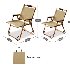 OEM Fabric Portable Wood Grain Aluminum Frame folding chair ultralight Camping Director Chair outdoor fishing chair