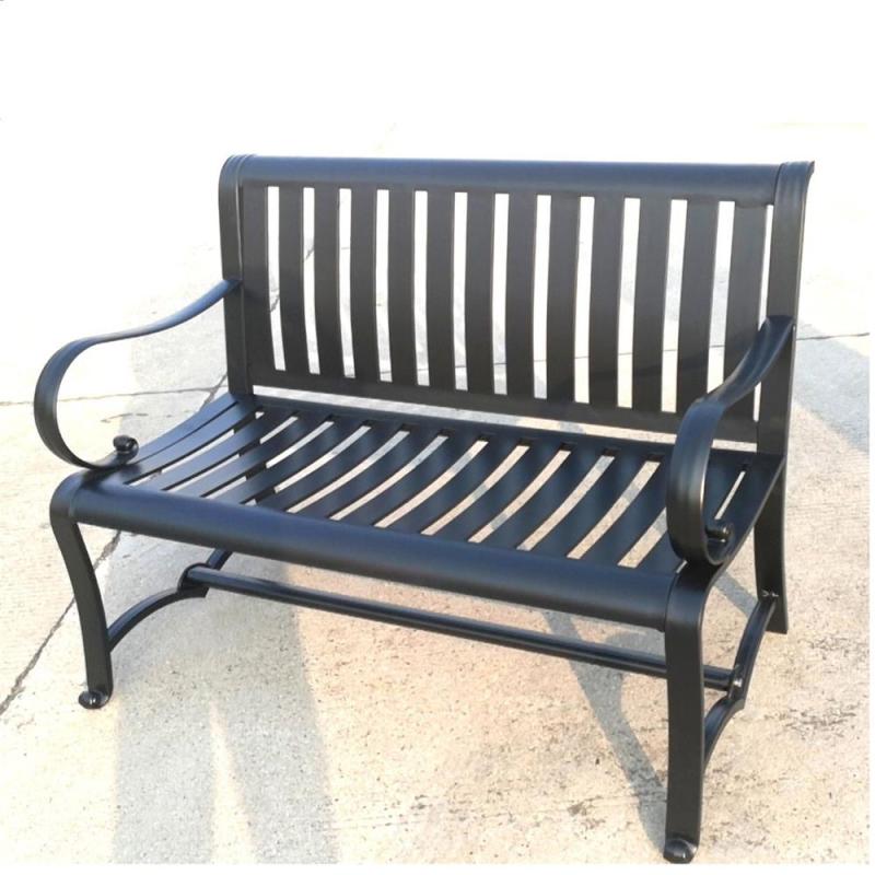 High quality classical style full KD outdoor extrude aluminum garden patio bench