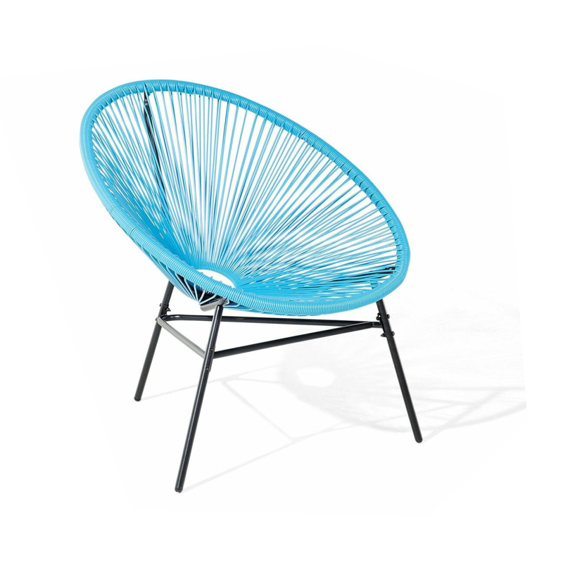 PE Rattan/Wicker Hand weave Acapulco Chair Outdoor, All-Weather Patio Egg Chair,Colorful Acapulco Accent Chair