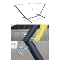 Folding stainless steel hammock stand portable metal camping hammock stand