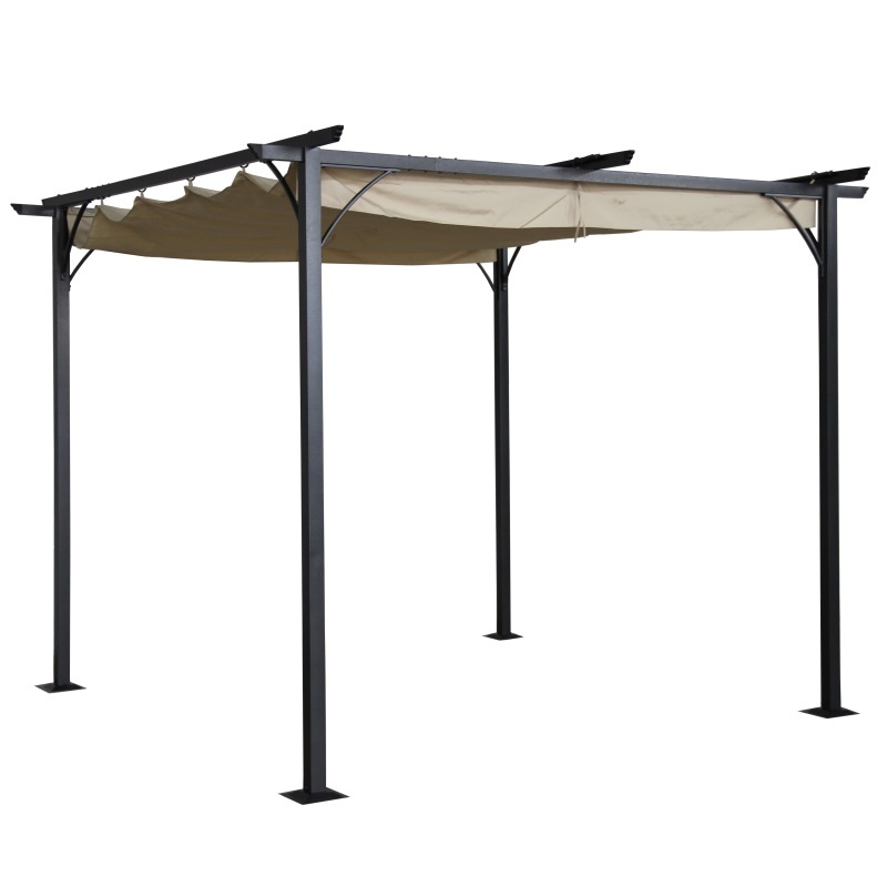 Outdoor patio marketing metal frame sunshade awaning gazebo