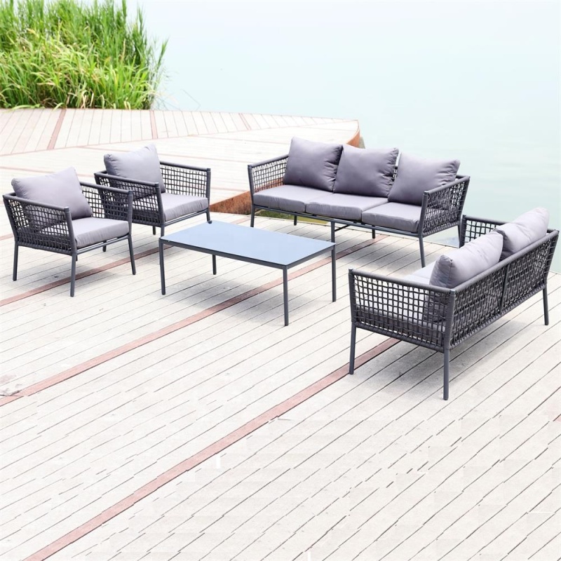 New Design Outdoor garden furniture  5 pcs woven rope