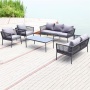 New Design Outdoor garden furniture  5 pcs woven rope