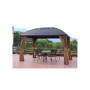 Patio waterproof canopy metal frame backyard hardtop gazebo outdoor