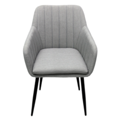 YOHO Outdoor Modern single dining chair sofa living room lounge recliner chair aluminum frame armless lazy chair single sofa