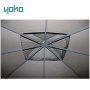 Outdoor backyard garden patio KD no tool assembled metal steel garden canopy gazebo