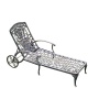 Outdoor Living Cast Aluminum Luxury Sun Bed Chaise Lounger Chair for Swimming Pool